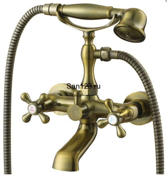 Смеситель для ванны Kaiser Carlson Style 44322-1/Бронзовый