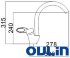 Смеситель для кухни Oulin OL-8030