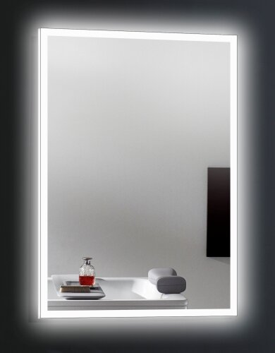 Зеркало Esbano ES-2632HD 60 x 80 см с подсветкой, выключатель на фотоэлементах, универсальное