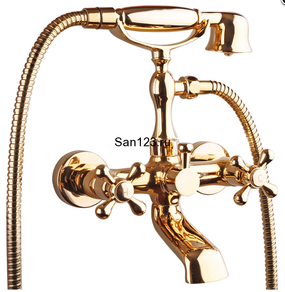 Смеситель для ванны Kaiser Carlson Style 44223-3/Золотой