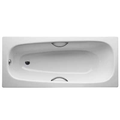 Ванна Bette Form Safe 3800-0002GR,AD 180 х 80 см, белая доп. отверстиями для ручек и шумоизоляцией