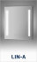 Зеркало Ellux Linea LIN-A2 Led со встроенными светильниками