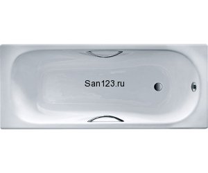 Ванна чугунная Sanbanho Gloria 150x75x41 с отверстиями под ручки
