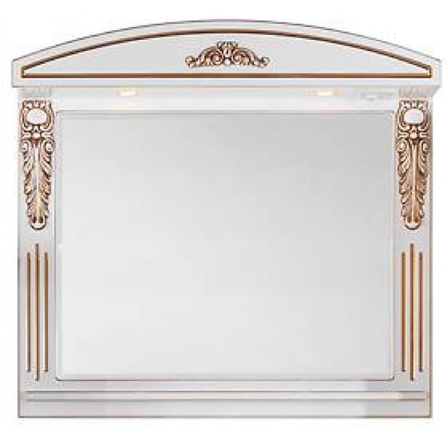 Зеркало Vod-ok Версаль 75 цвет белый