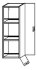 Шкаф вертикальный Kolpa-San Jolie J900/14 WH/WH