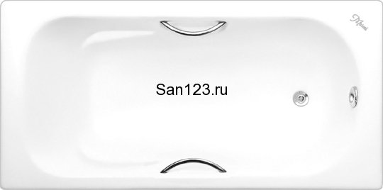 Чугунная ванна Maroni Colombo 170x80 с ручками