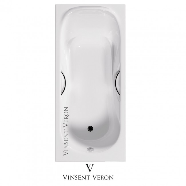 Ванна чугунная Vinsent Veron ​Accent Pro 150x75 с ручками 