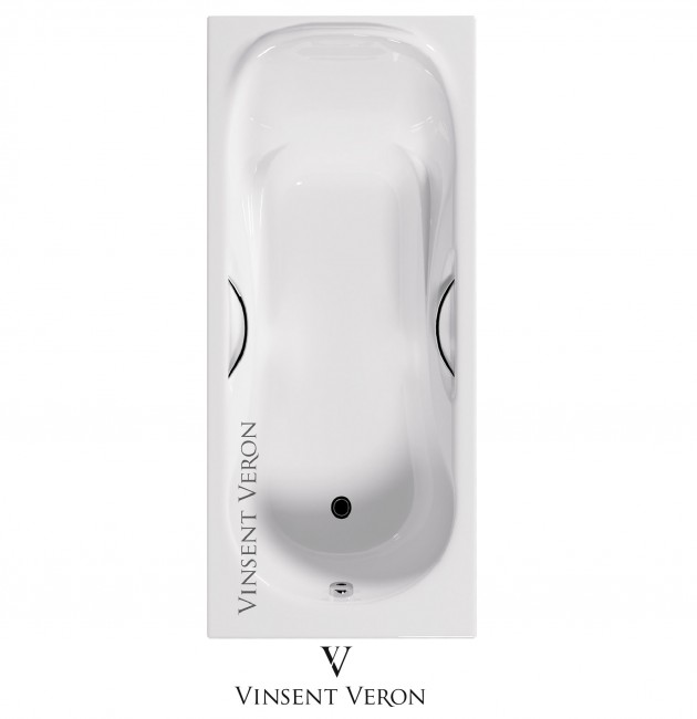 Ванна чугунная Vinsent Veron ​Accent Pro 180x80 с ручками