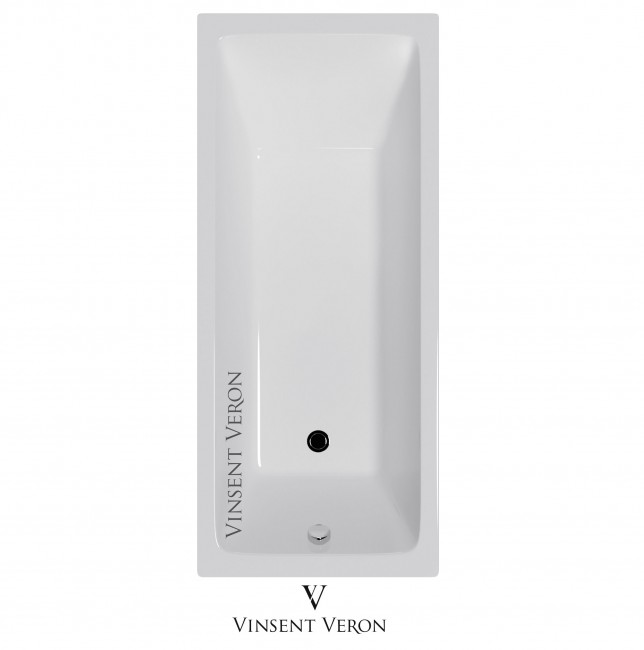 Ванна чугунная Vinsent Veron Square 170x75x45 