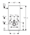 Сантехнический модуль для подвесных и напольных унитазов Geberit Monolith Plus 131.221.SI.1 с подсветкой