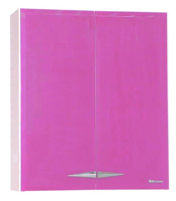 Шкафчик подвесной Bellezza Глория-60 Гласс, цвет - розовый, 60*70 см