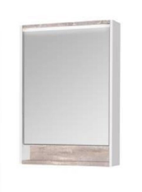 Зеркало-шкаф Акватон Капри 1A230302KPDA0 60 x 85 см с подсветкой, цвет бетон пайн