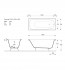 Чугунная ванна Vinsent Veron Concept 150x70 с ручками бронзовыми (квадратные)