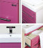 Мебель для ванной Misty Елена 70 розовая, с 2-мя ящиками