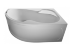 Акриловая ванна 1MarKa Aura 150x105 см (R)