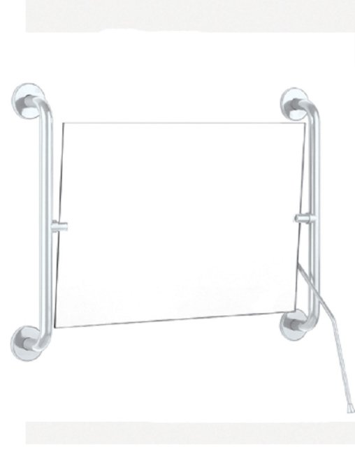 Зеркало для людей с ограниченными возможностями Senda Delabie 4201ew, 60 х 42 см с рукояткой, белое